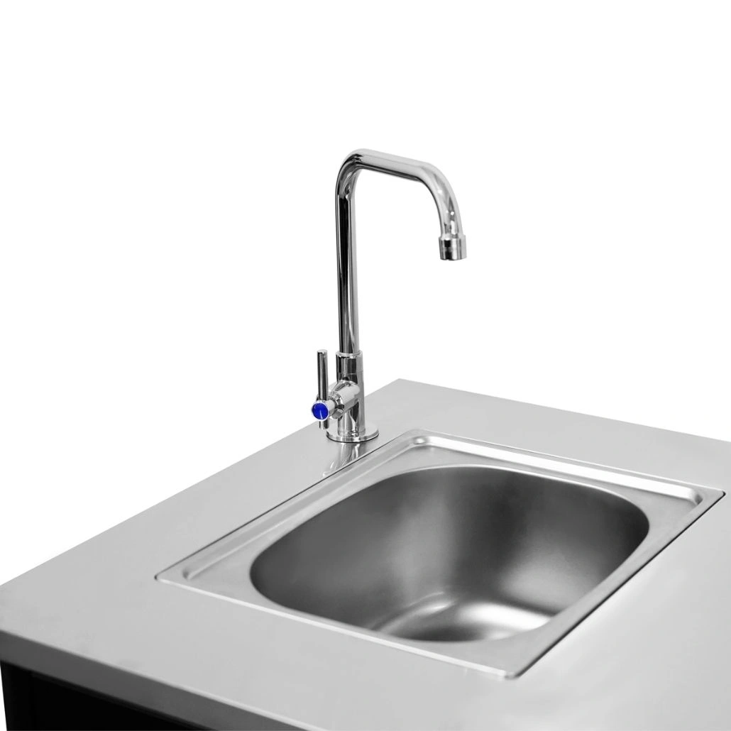 Pachet Bucatarie exterioara Cozze cu blat, chiuveta inox si dulap cu doua usi - imagine 4